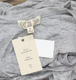 Pink Rose Juniors Side-Slit Handkerchief-Hem Sharkbite Tank Top Heather Gray M