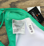 Bar III Summer Solids Knot-Front Bikini Top MBSS25156 Green Rush S