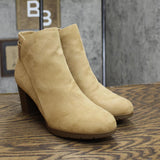 Anne Klein Womens Block Heel Rina Booties RINA01F9 Natural Brown 8M