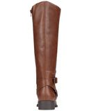 Style & Co. Womens Margoo Riding Boots Faux Leather 10021524100 Acorn Brown 6.5M