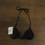 Volcom Womens Tri Bikini Top Swim Top O1412308 Black M