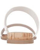 Style & Co. Womens Elliee Flat Sandals 2 Band 10020656300 White Lizard 5.5M