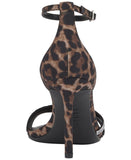 INC International Concepts Dress Sandals Stiletto Heels Leopard Brown 7M