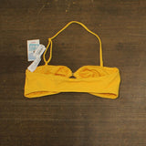 Roxy Juniors Haleiwa Textured Bandeau Bikini Top 434001976 Golden Rod 2XL