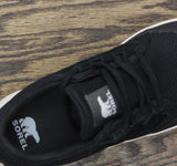 Sorel Womens Out N About III Waterproof Low Top Sneakers Black / Sea Salt 8M