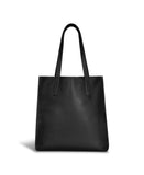 Champs Onyx Collection Leather Vertical Tote Black One Size