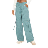 Wild Fable Womens Mid-Rise Wide Leg Cargo Pants 90845392 Turquoise Blue XXS