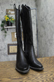Wild Fable Kenzi Wide Calf Western Boots with Memory Foam Insole Jet Black 6M-WC