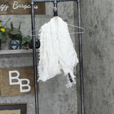 DKNY Rectangle Lightweight Open Weave Scarf 167c87796e37d5 White OS