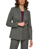Calvin Klein Womens Petite Menswear One-Button Blazer Jacket T37JX21B