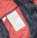 Nautica Lightweight Scoop-Neck Keyhole Top 25K520 Hibiscus Pink / Navy Blue L