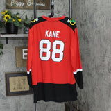 NHL Mens Hockey Chicago Blackhawks Kane #88 Jersey 1664e5e6e189f5 Red / Black L