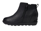 Sorel Womens Evie II Zip Wedge Ankle Boot 2056371 Black / Black 8.5M