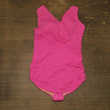 Kim Gravel X Swimsuits For All Sarong One Piece Swimsuit Malibu Pink 10