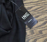 INC International Concepts Womens Satin Bow Nightgown 100189297MS Black M