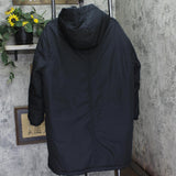 Universal Thread Zip Hooded Winter Parka Jacket with Snap Storm Flap Black XL