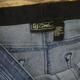 DG2 by Diane Gilman Womens Pull-On Denim Stretch Jeans Blue See Measurements