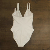 Robin Piccone Womens Ava Knot One Piece Swimsuit 221716 White 12