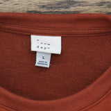A New Day Women's Ruffle Sweatshirt L1MPK Brown L