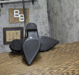 INC International Concepts Womens Valan Triple-Strapped Flats Black Patent 9.5M