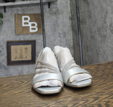 Lifestride Womens Joy Strappy Heeled Sandal I2934S1 Silver Brown 10M