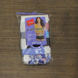 Hanes Women's Cotton Sporty 6pk Boy Shorts P649SC