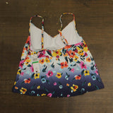 Anne Cole Floral Gradient Triangle Tankini Top Swim Gradient Floral Blue Multi L
