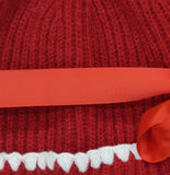 On 34th Womens Ribbed Beanie Gloves Boxed Set MO9042501 Red