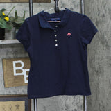 Aeropostale Girls Short Sleeve Polo Shirt 1678eb98b139ed Navy Blue XL