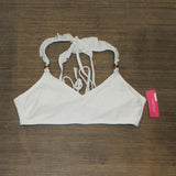 Xhilaration Juniors' Ruffle Strap Bralette Bikini Top 78784734 White XL