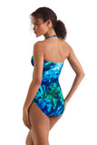 Mimi Flamingo Aria Bandini Tankini Swim Top Saltwater Tie Dye Blue Multi 10