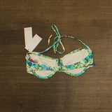 Red Carter Out of Sight Underwire Swim Top RCOS25605 Papyrus Multi Green Multi M