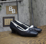 Easy Street Womens Waive Dress Pump Block Heel WAIVE New Navy Blue 9.5M