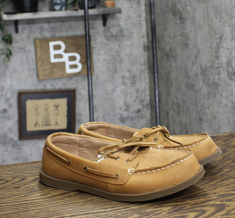 Goodfellow & Co Mens Bennett Genuine Leather Loafers 92541891 Cognac Brown 8M
