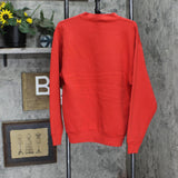Cabin Creek Womens Vintage Holday Christmas Pullover Sweatshirt Red L