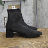 A New Day Celaena Boots Mesh Block Heel 94568461 Black 9.5M