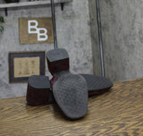 Aerosoles Elastic Slingback Block Heel Pump Deep Aubergine Suede Purple 10M