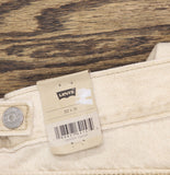 Levi's Fly High Rise Full Length Womens Jeans Cloudy Travertine Off White 30X31