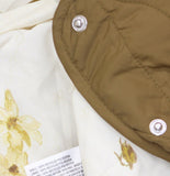 Woolrich X TGT Quilted Jacket Parka with Detachable Floral Vest Olive Green XL