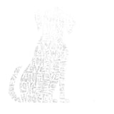 La Pop Art Word Art Dog and Cat Pet Graphic T-Shirt YPALSBLACKS Black S