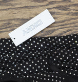 DKNY Petite Sleeveless Studded Cowl-Back Side Zip Dress Black / Silver 6P