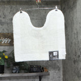 Better Trends 100% Cotton Contour Bath Rug Toilet BAEG2020WH White 20x20