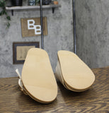 Universal Thread Womens Collin Bone Double Buckle Footbed Sandals Off White 12M