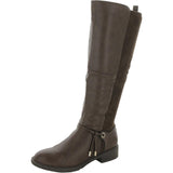 Style & Co. Verrlee Faux Leather Knee-High Riding Boots Mocha Smooth Brown 8.5M