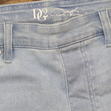 DG2 by Diane Gilman Womens Virtual Stretch Pull-On Bermuda Short Chambray Blue L
