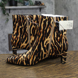A New Day Womens Tigris Boots Block Heel Bootie 94568633 Brown Multi 11M