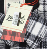 Woolrich X TGT Plaid Heavyweight Flannel Shacket Jacket Shirt Black / White M