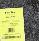 Garland Rug Rounded Corner Rectangle Sedona Bath Rug Cinder Gray 21x34