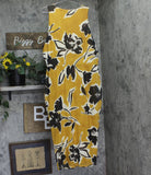 Nina Parker Trendy Floral Print Mesh Sleeveless Midi Dress Yellow Multi 2X