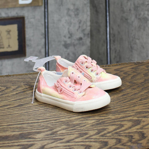Cat & Jack Toddler Girls Luka Tie-Dye Double Zipper Sneakers 87834400 Pink 5T